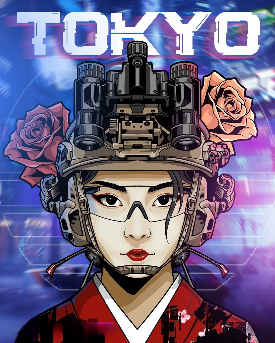 Tokyo Rose T Shirt by LZH Hockey