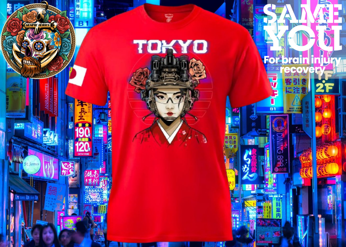 Tokyo Rose T Shirt by LZH Hockey