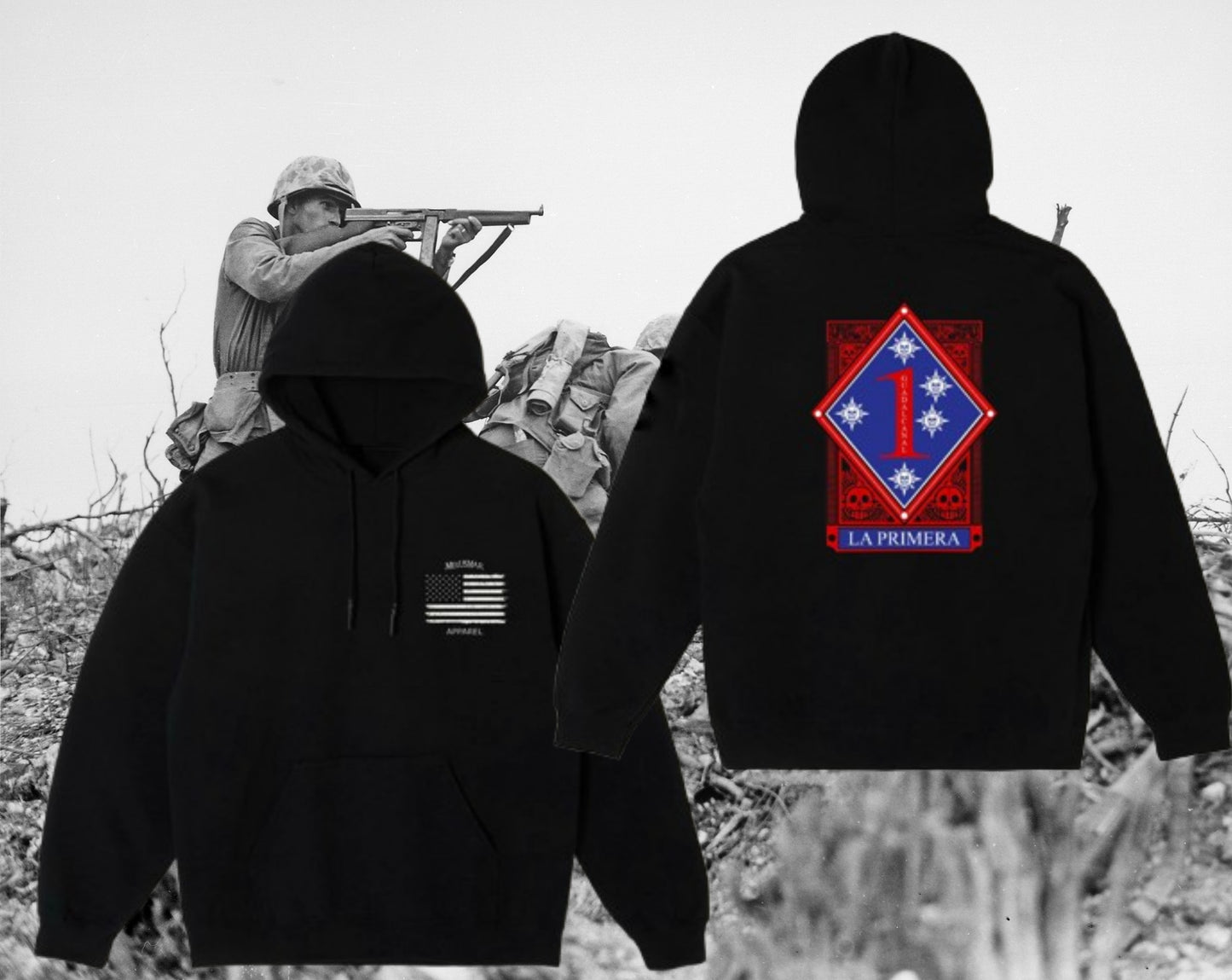 La Primera Lives Premium Hoodie/Zip Up Hoodie by La Linea MEXUSMAR