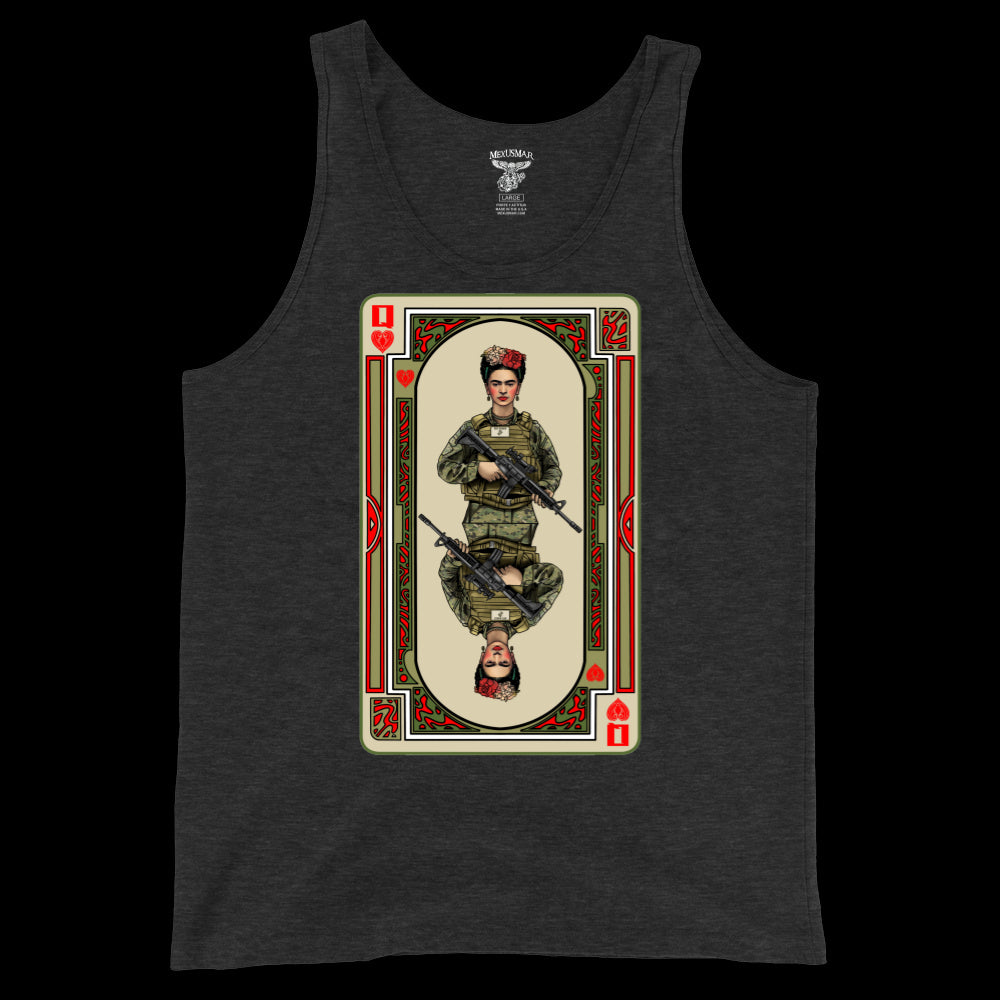 Frida, La Reina De Corazones Tank Top by La Linea MEXUSMAR