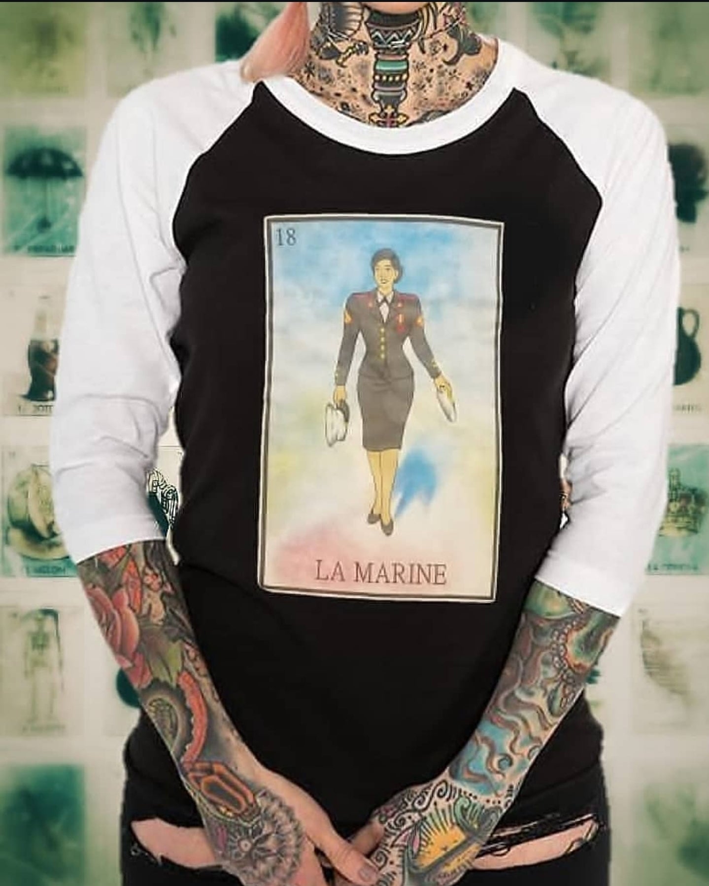 La Marine Loetria Baseball T Shirt by La Linea MEXUSMAR