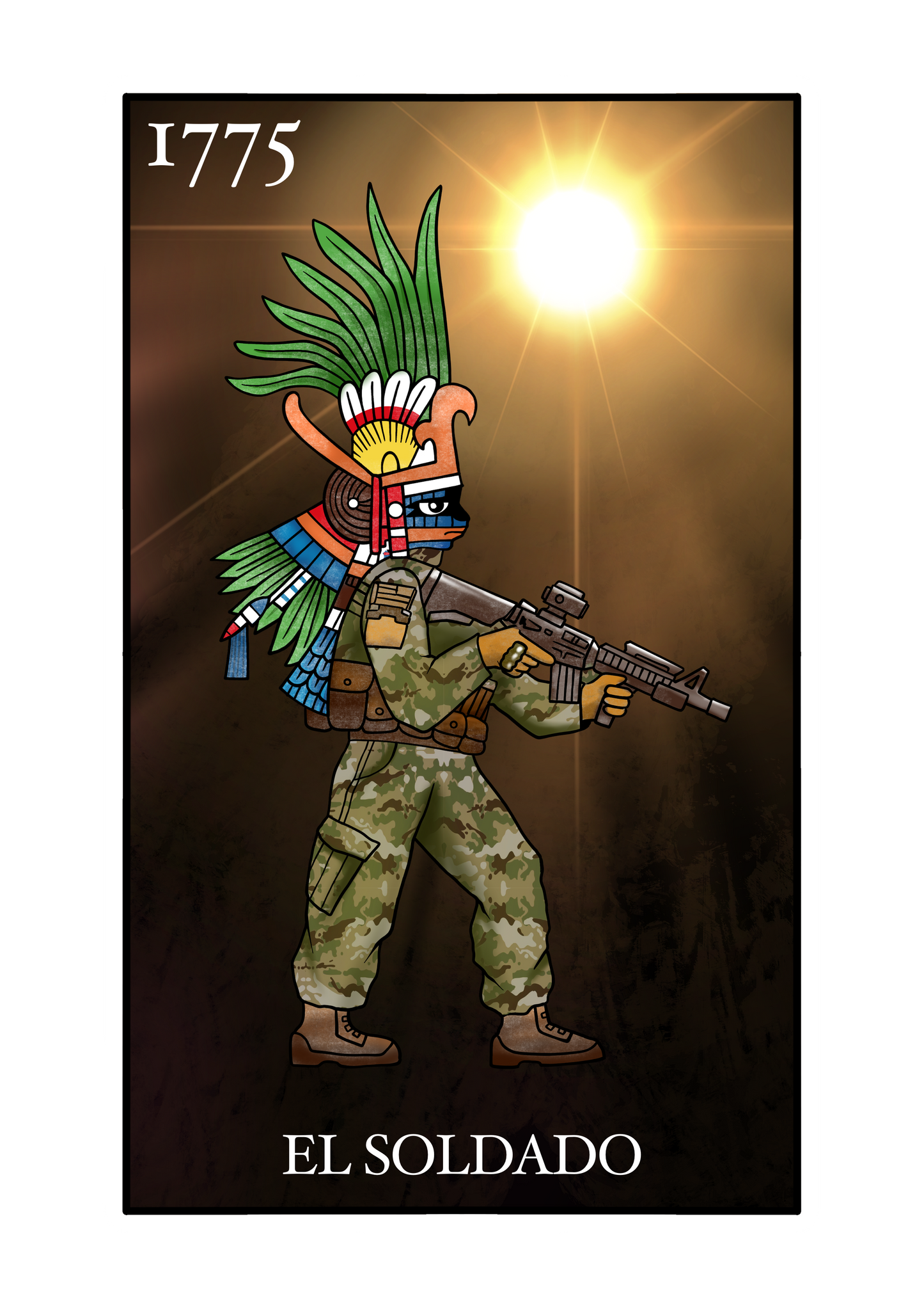 El Soldado Loteria T Shirt by La Linea MEXUSMAR