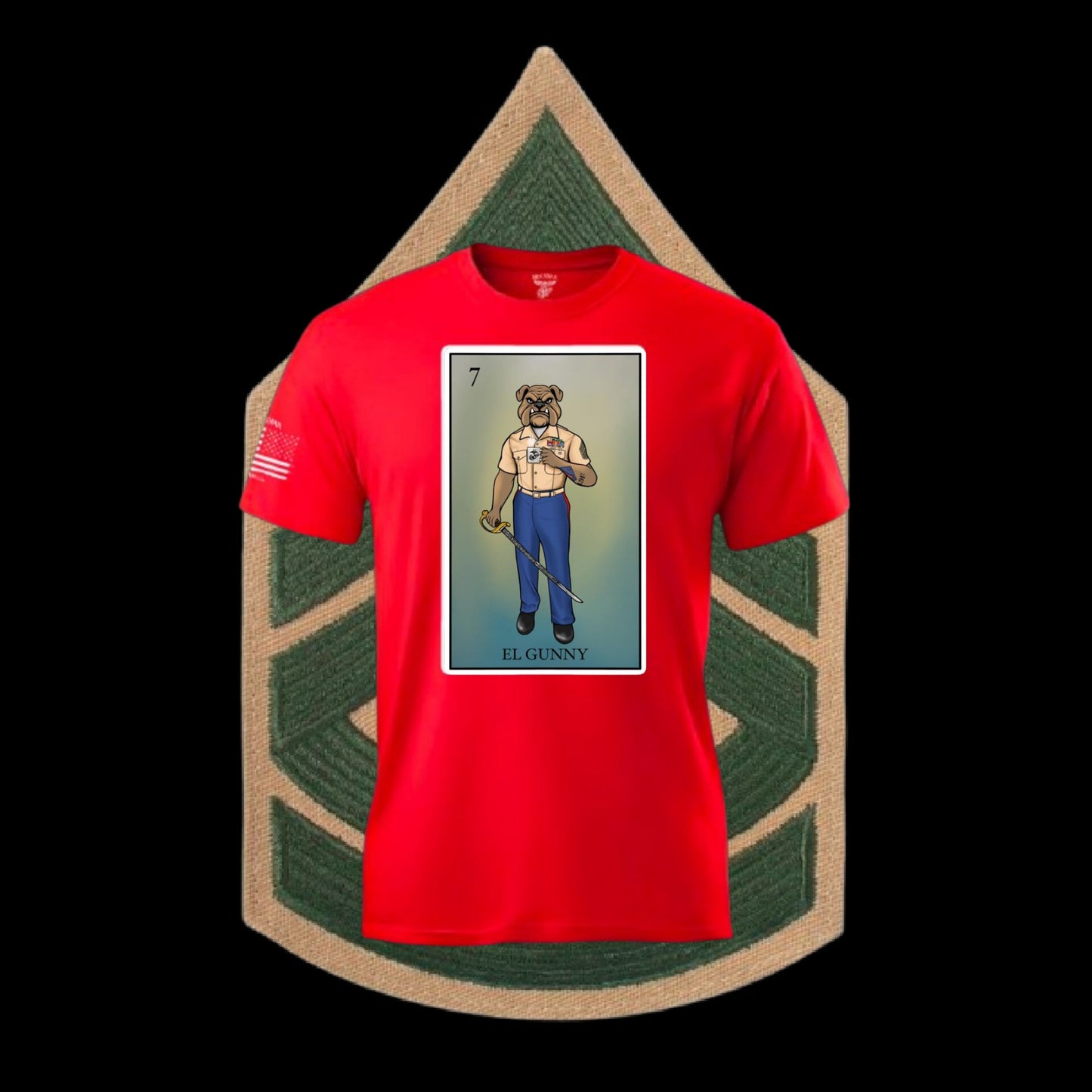 El Gunny Loteria T Shirt by La Linea MEXUSMAR