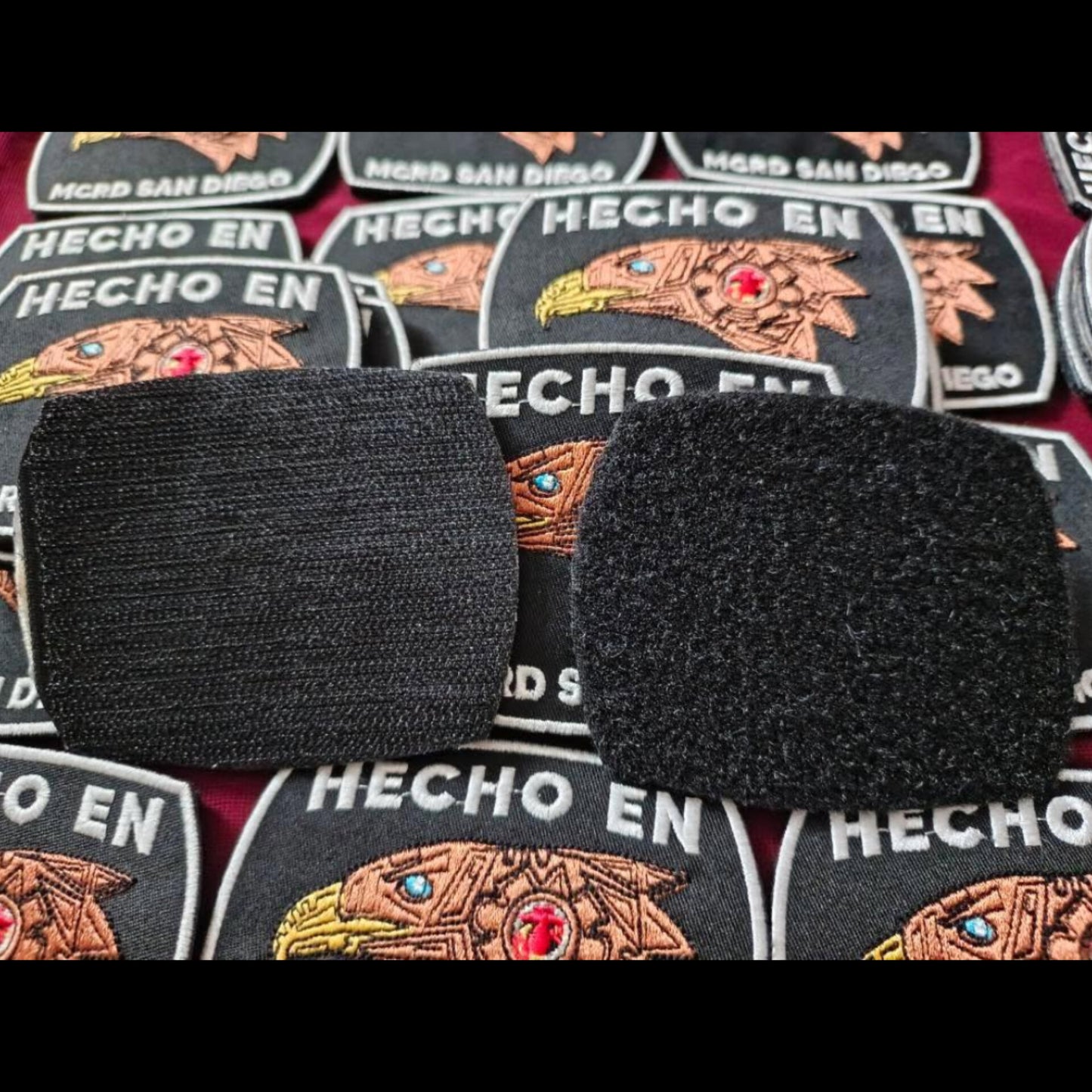 Hecho En MCRD San Diego patches by La Línea MEXUSMAR