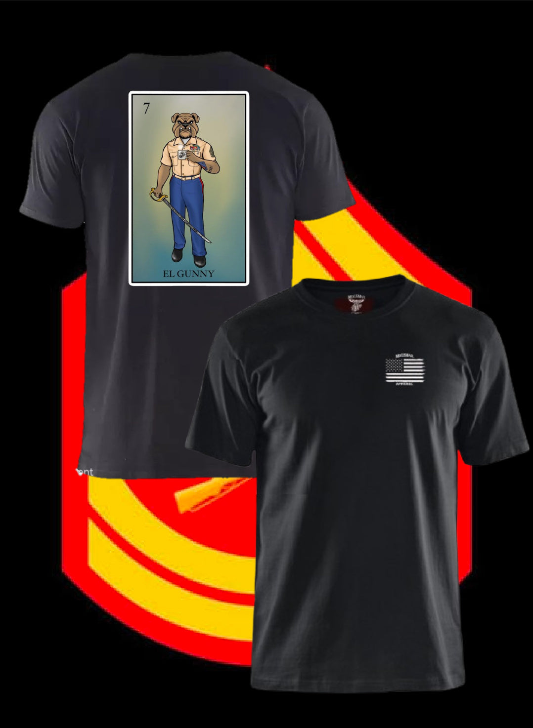 El Gunny Loteria T Shirt by La Linea MEXUSMAR