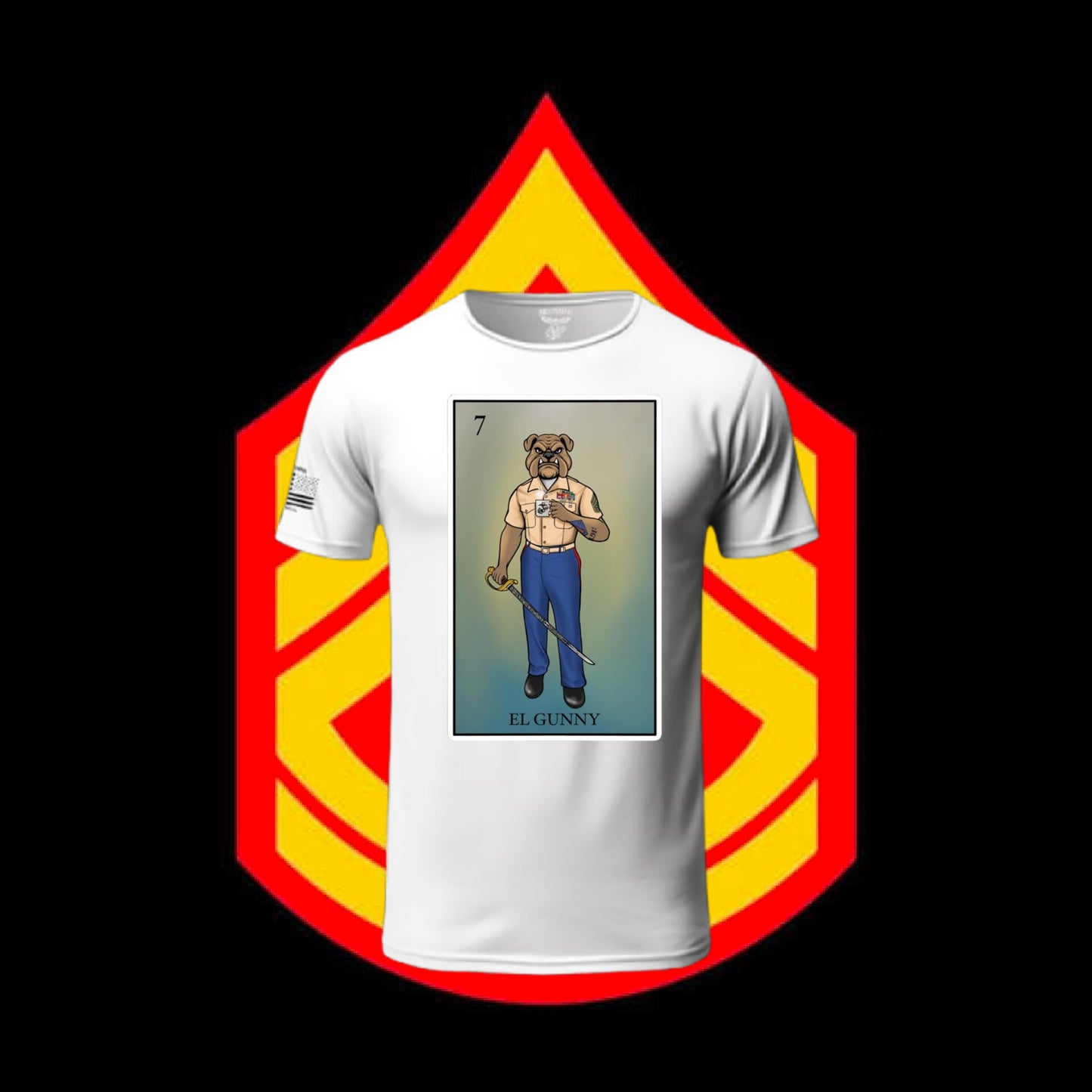 El Gunny Loteria T Shirt by La Linea MEXUSMAR