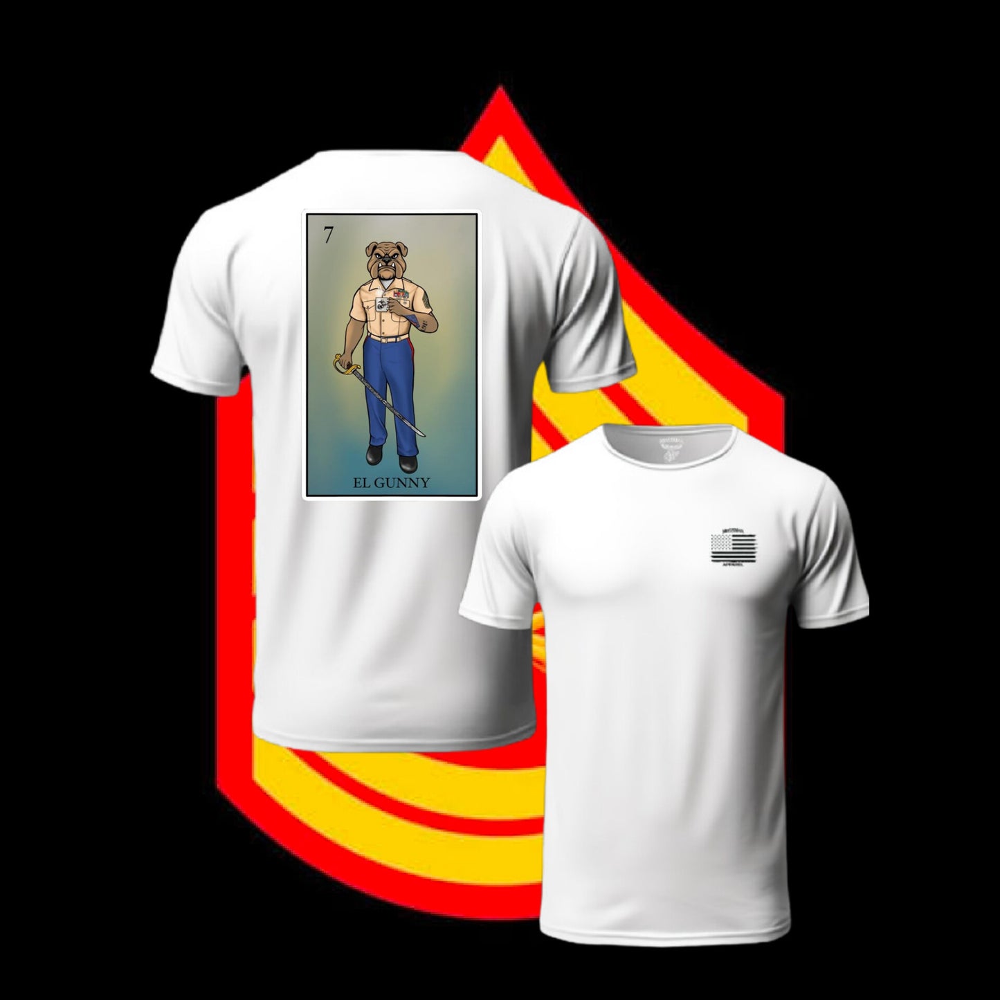 El Gunny Loteria T Shirt by La Linea MEXUSMAR