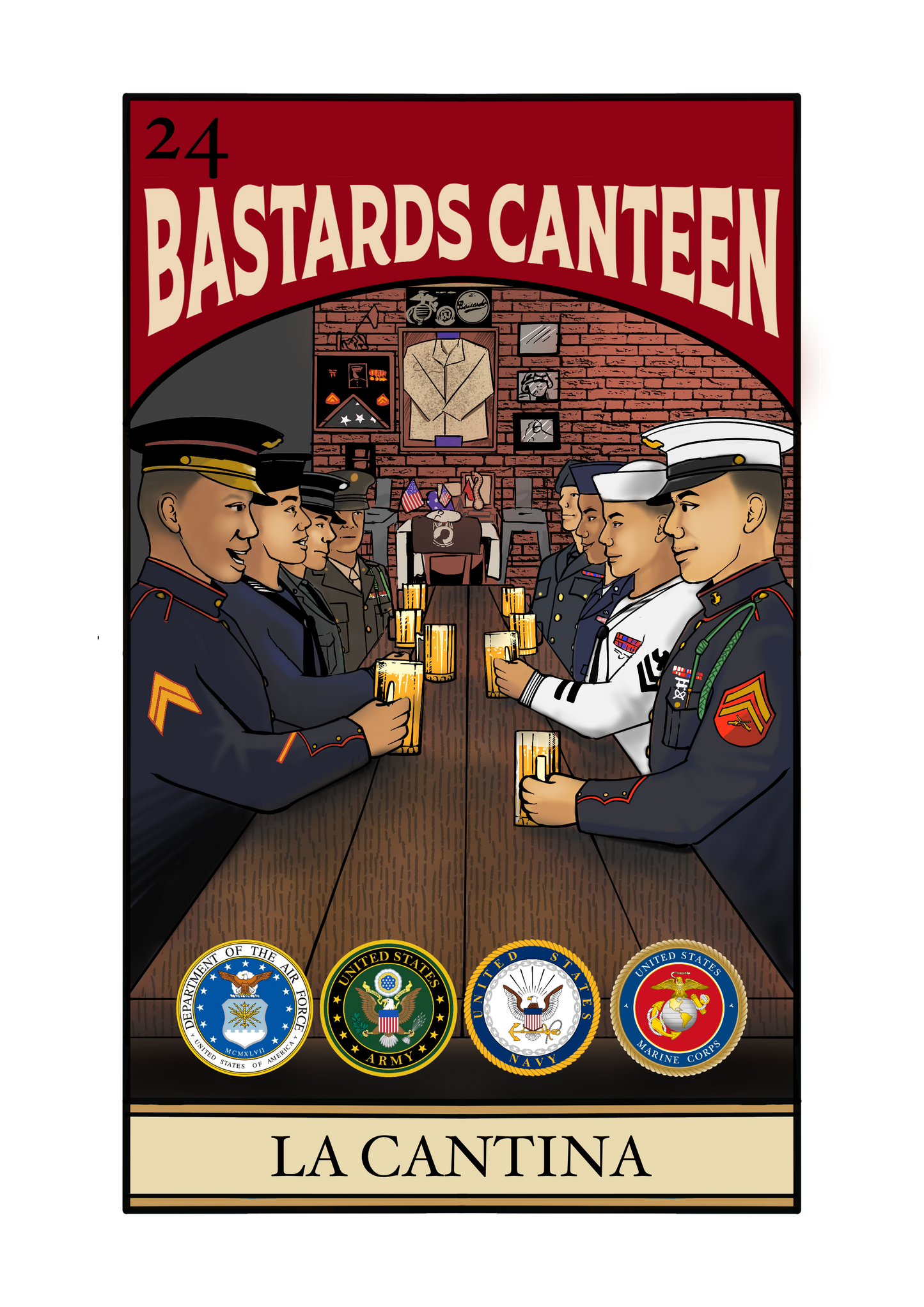 La Cantina Loteria T Shirt by La Linea MEXUSMAR