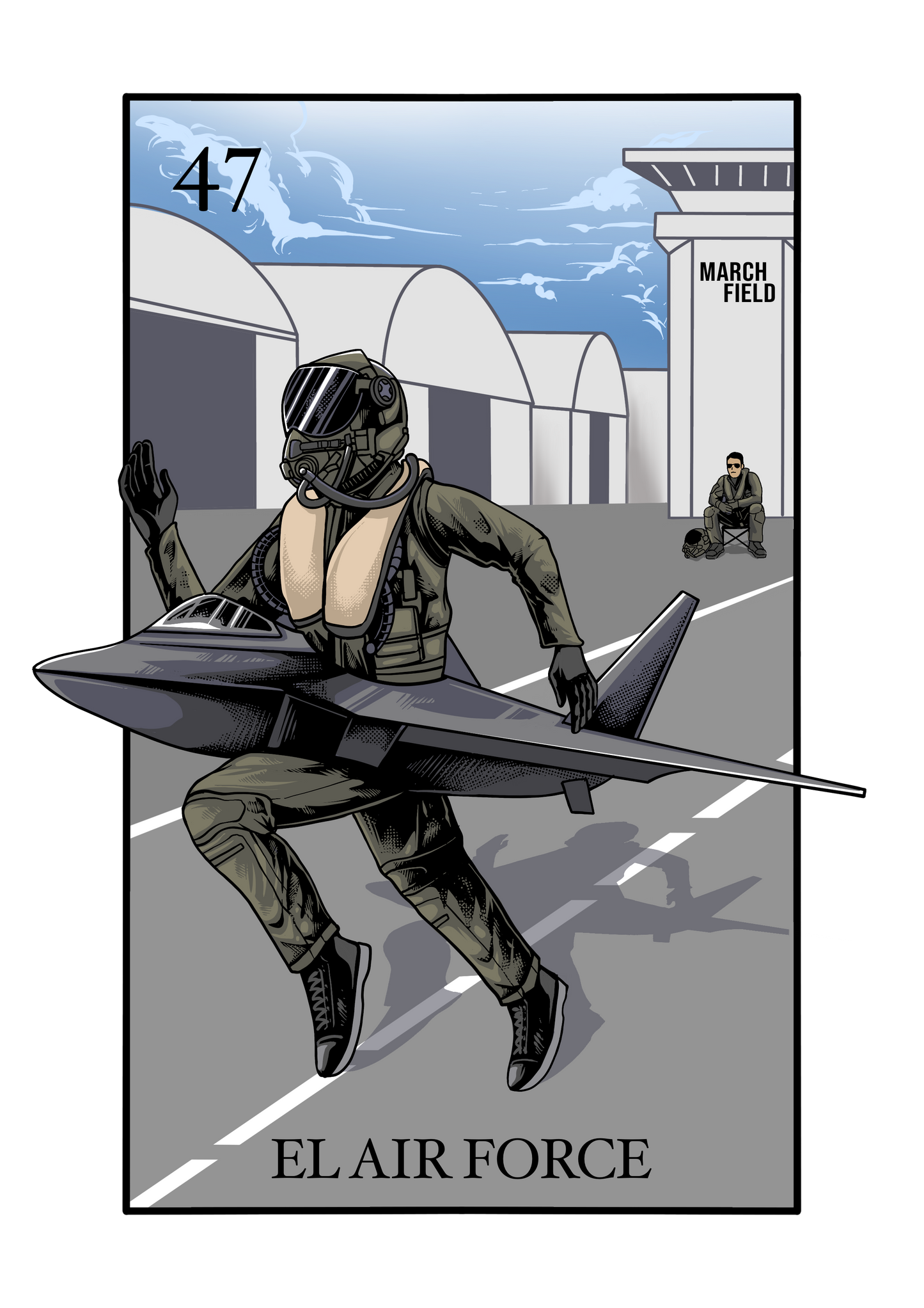 El Air Force Loteria T-Shirt by La Linea MEXUSMAR