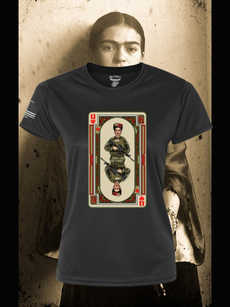 Frida, La Reina De Corazones T-Shirt by La Linea MEXUSMAR