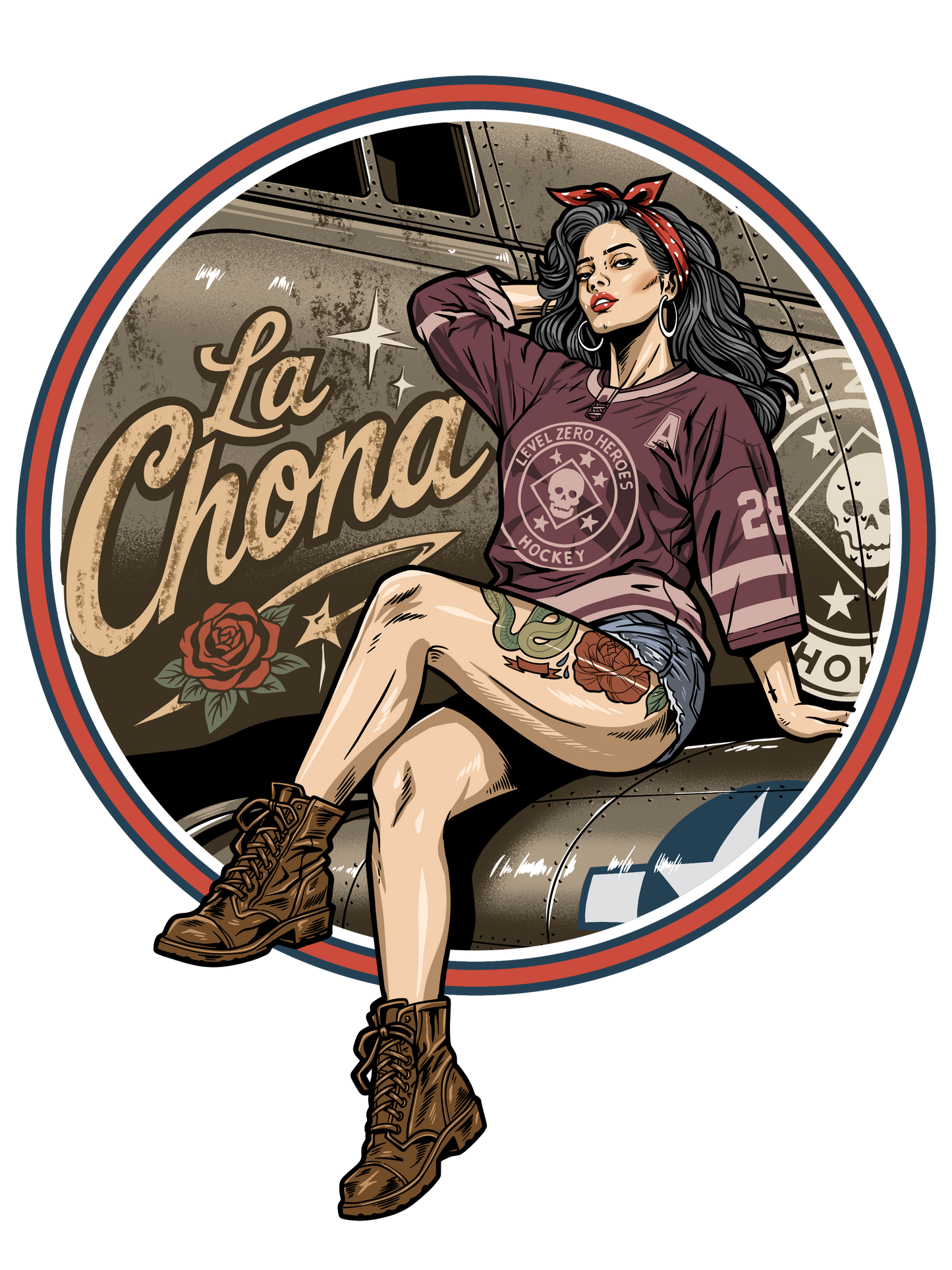 La Chona T Shirt by LZH Hockey