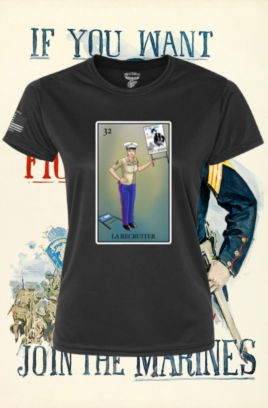 La Recruiter Loteria T-Shirt by La Linea MEXUSMAR