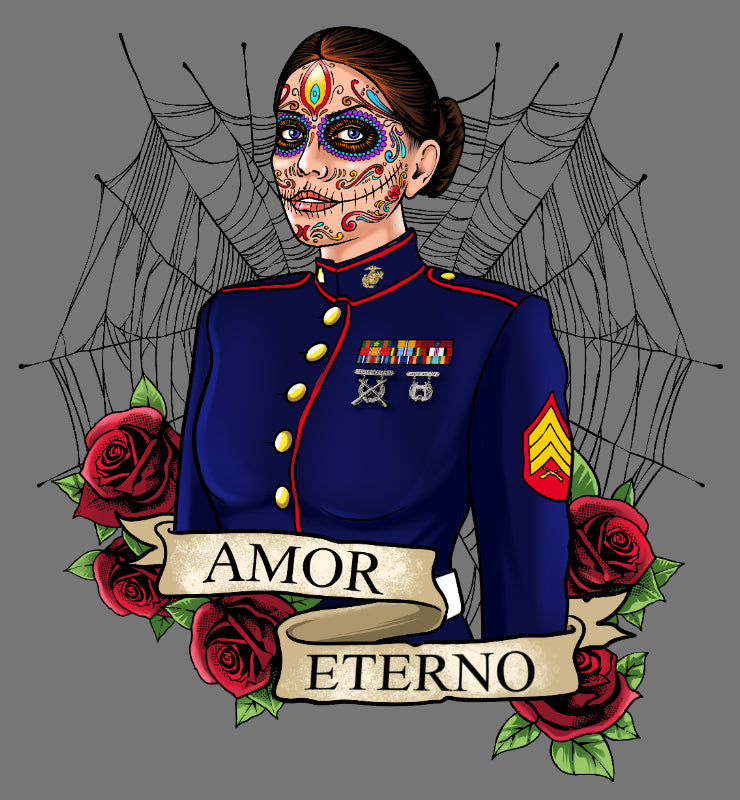 The Amor Eterno Women's T-Shirt by La Linea MEXUSMAR