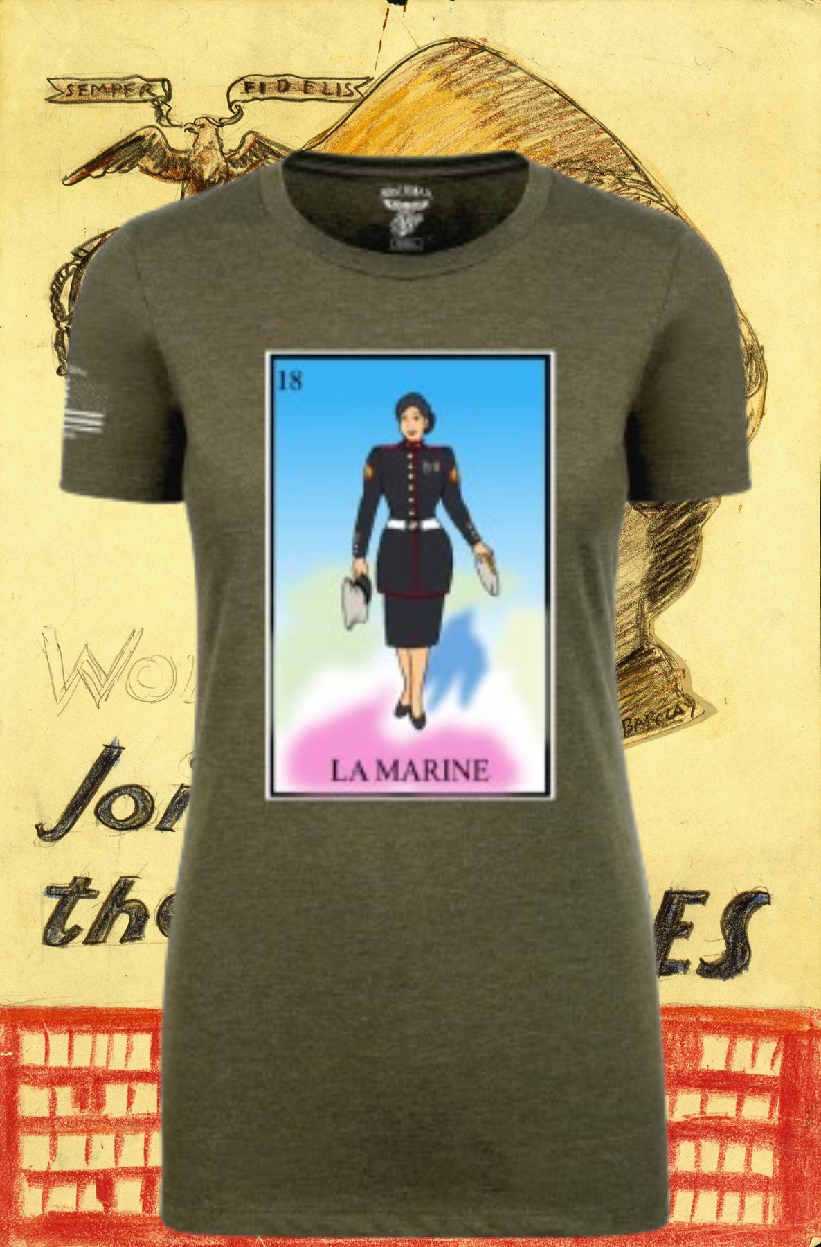 La Marine Loteria T Shirt by La Linea MEXUSMAR