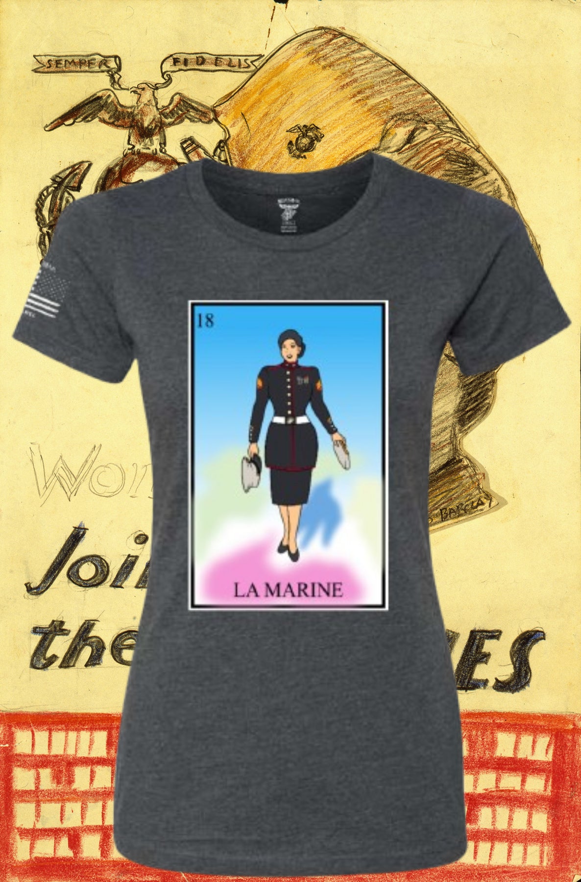 La Marine Loteria T Shirt by La Linea MEXUSMAR