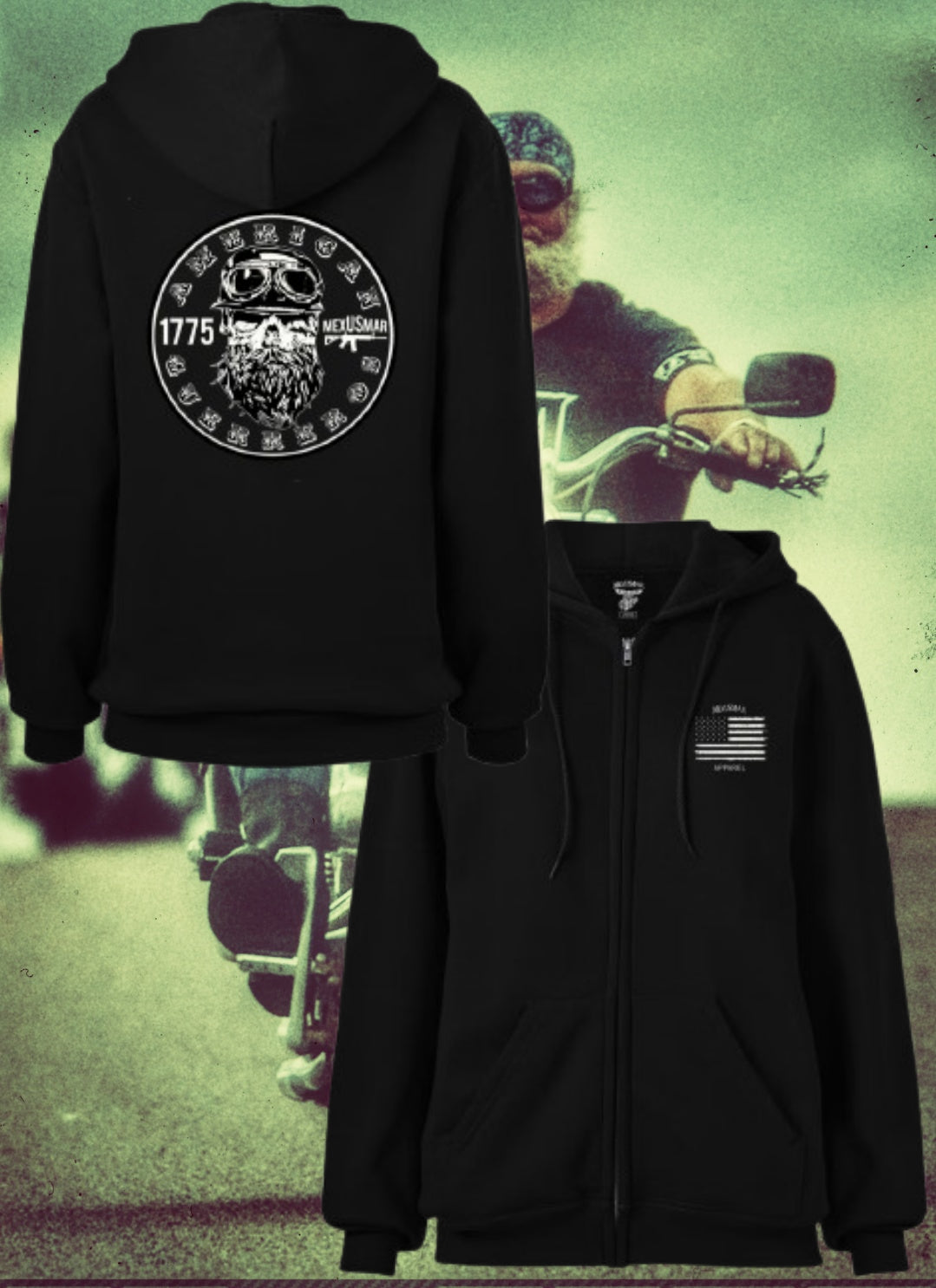 American Guerreros Premium Hoodie/ Zip-Up Hoodie by La Linea MEXUSMAR