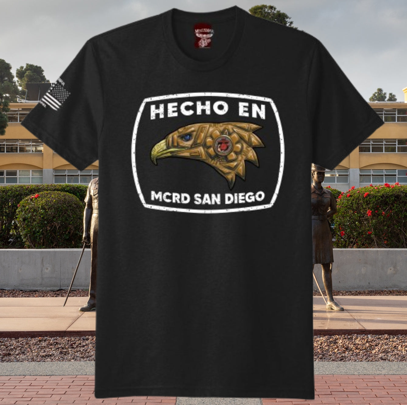 Hecho en MCRD San Diego/Parris Island T Shirt by MEXUSMAR Apparel