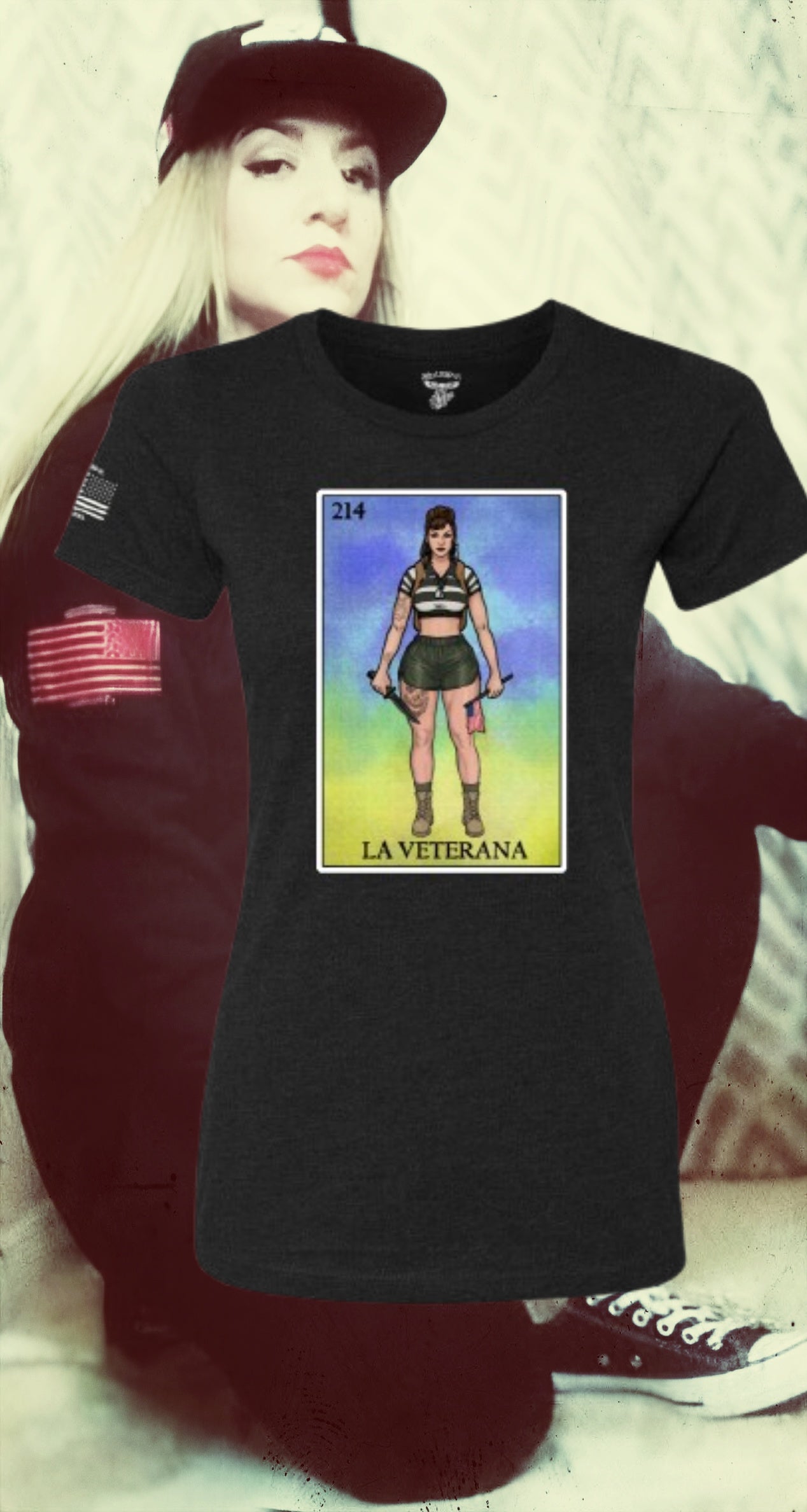 LA VETERANA LOTERIA T-SHIRT by MEXUSMAR