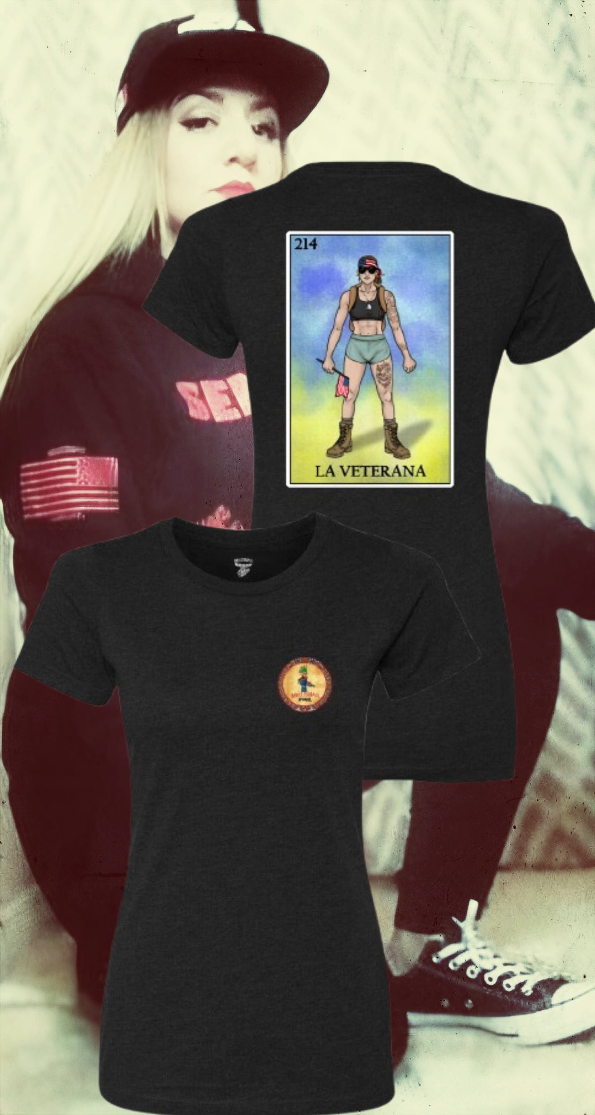 LA VETERANA LOTERIA T-SHIRT by MEXUSMAR