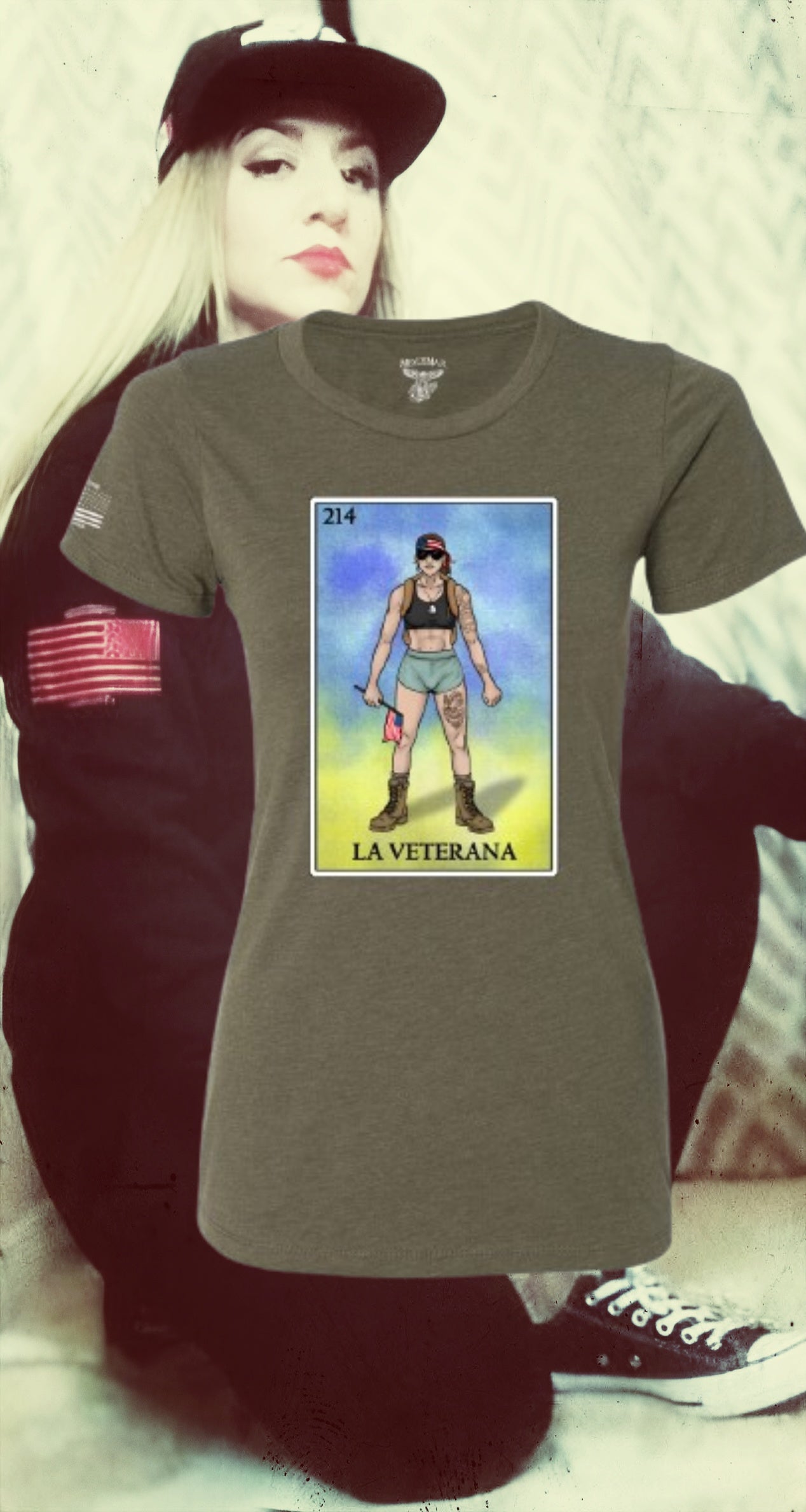 LA VETERANA LOTERIA T-SHIRT by MEXUSMAR