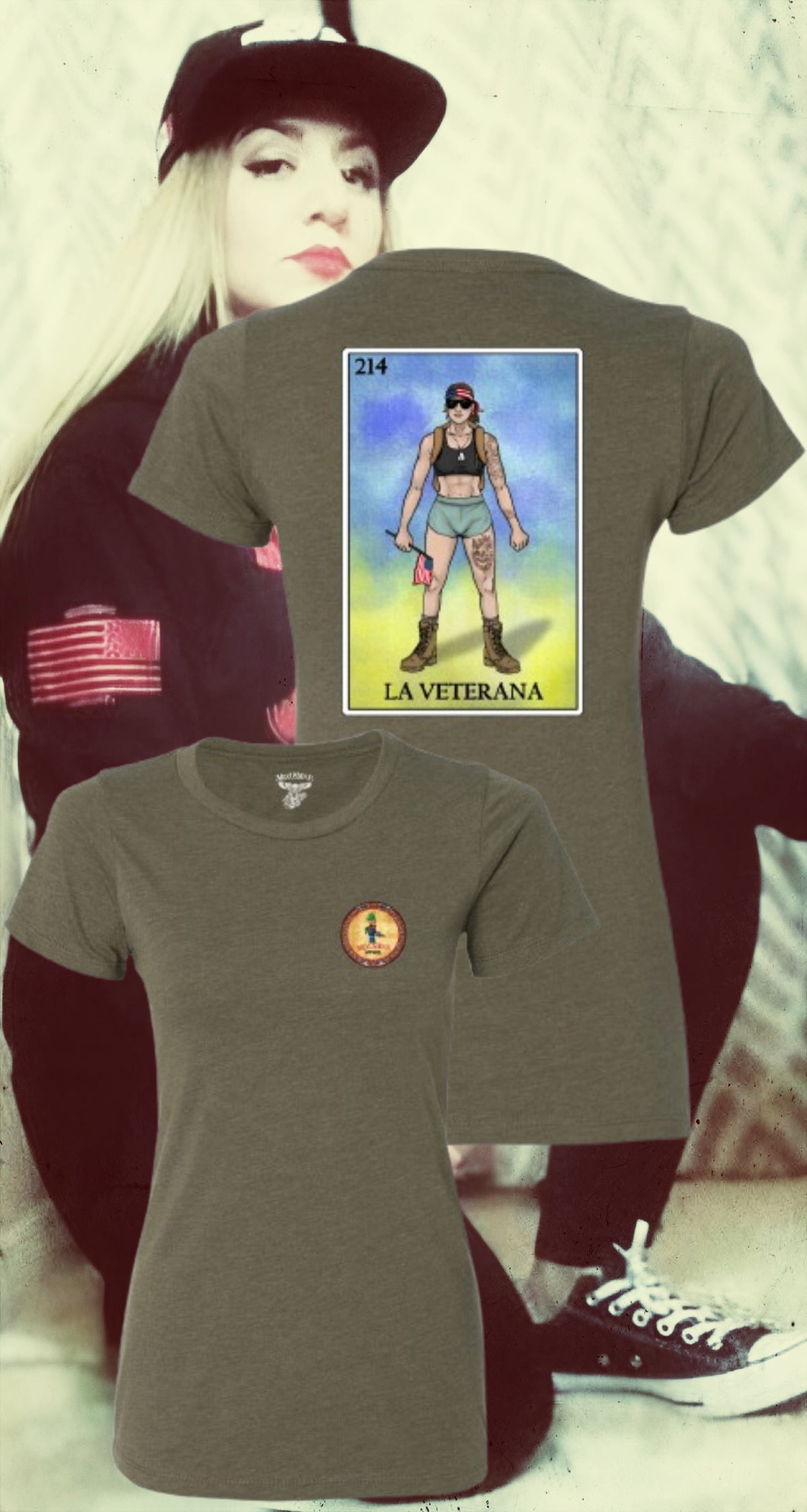 LA VETERANA LOTERIA T-SHIRT by MEXUSMAR
