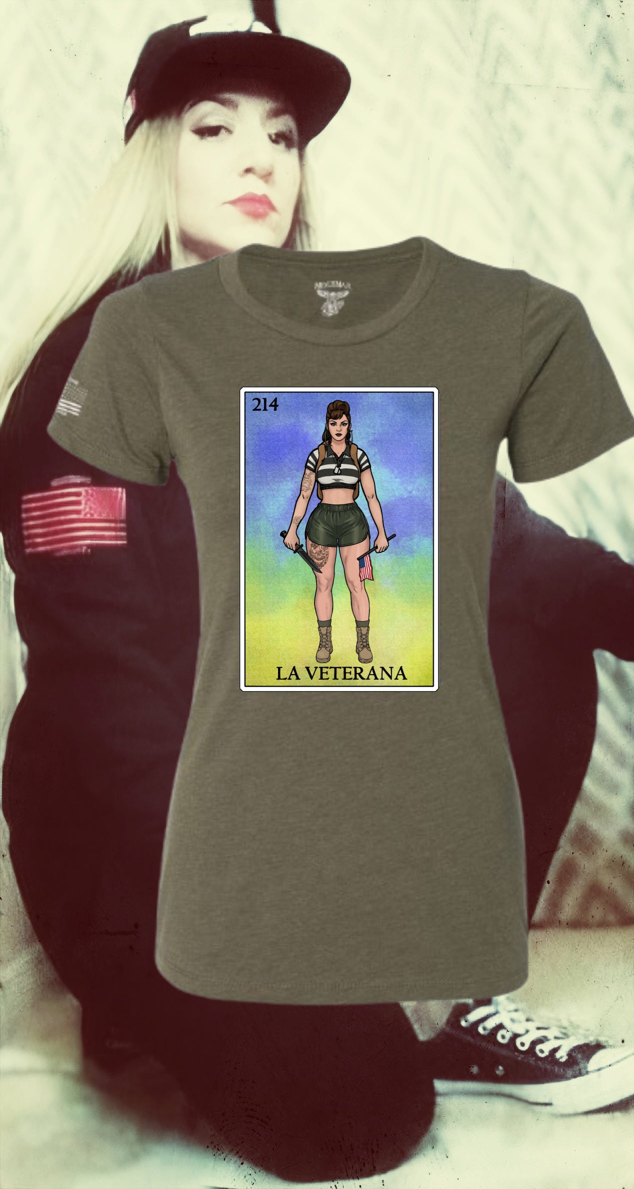 LA VETERANA LOTERIA T-SHIRT by MEXUSMAR