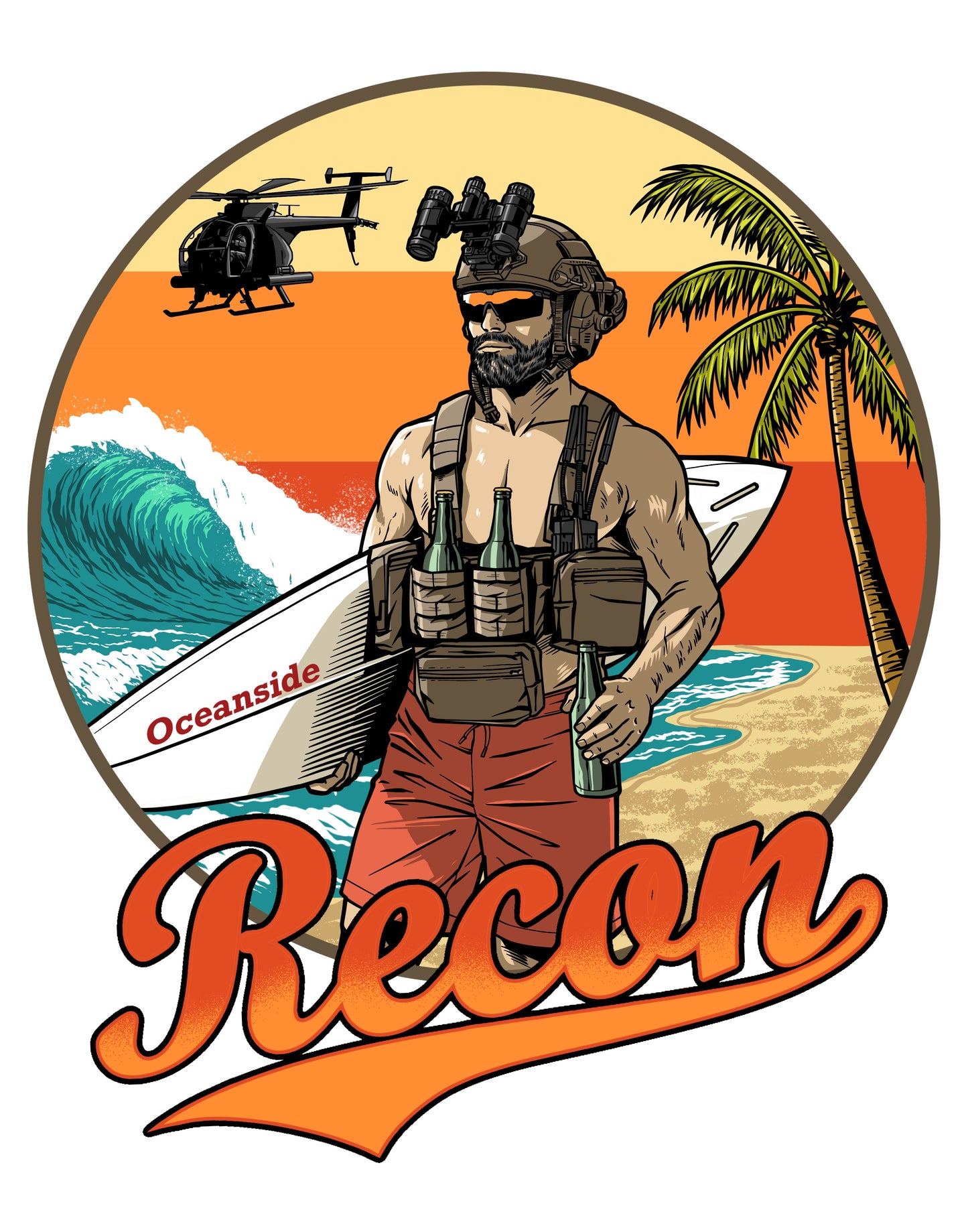 The Recon Platoon Kicks Butt T by LZH Hockey