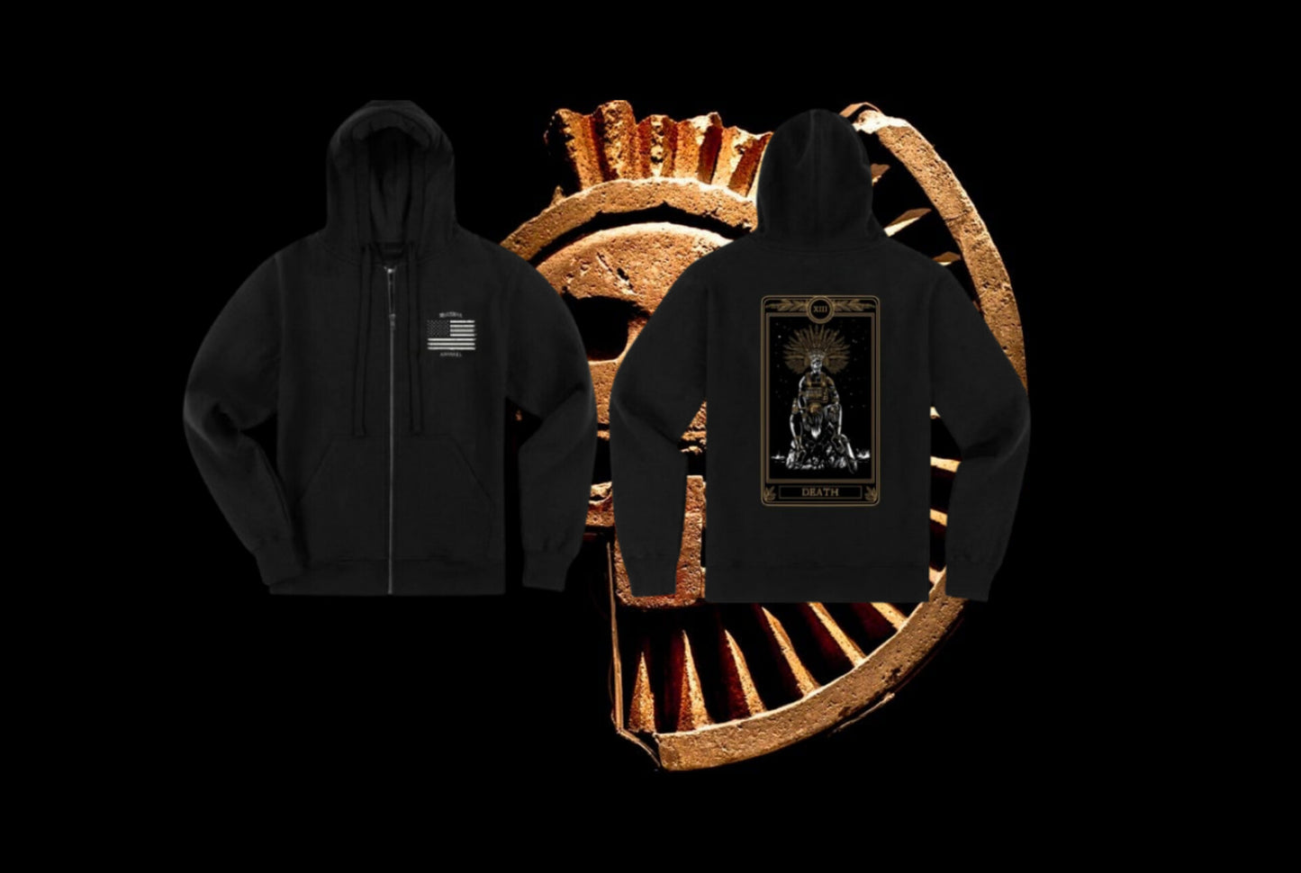 El Señor Mictlan Premium Hoodie/Zip Up Hoodie by La Linea MEXUSMAR