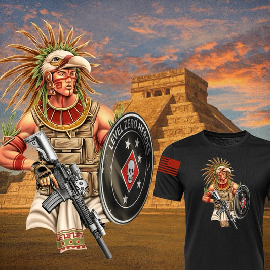 The Mayan Warrior T-Shirt by LZH Hockey