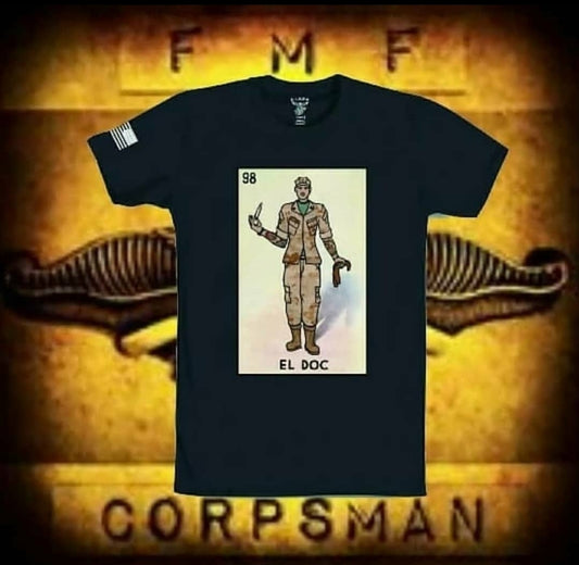 El Doc Loteria T Shirt by La Linea MEXUSMAR