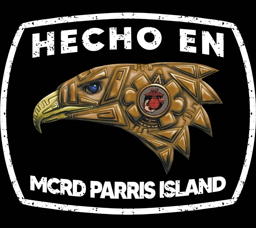 Hecho en MCRD San Diego/Parris Island T Shirt by MEXUSMAR Apparel