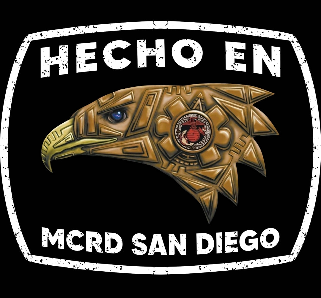 Hecho en MCRD San Diego/Parris Island T Shirt by MEXUSMAR Apparel