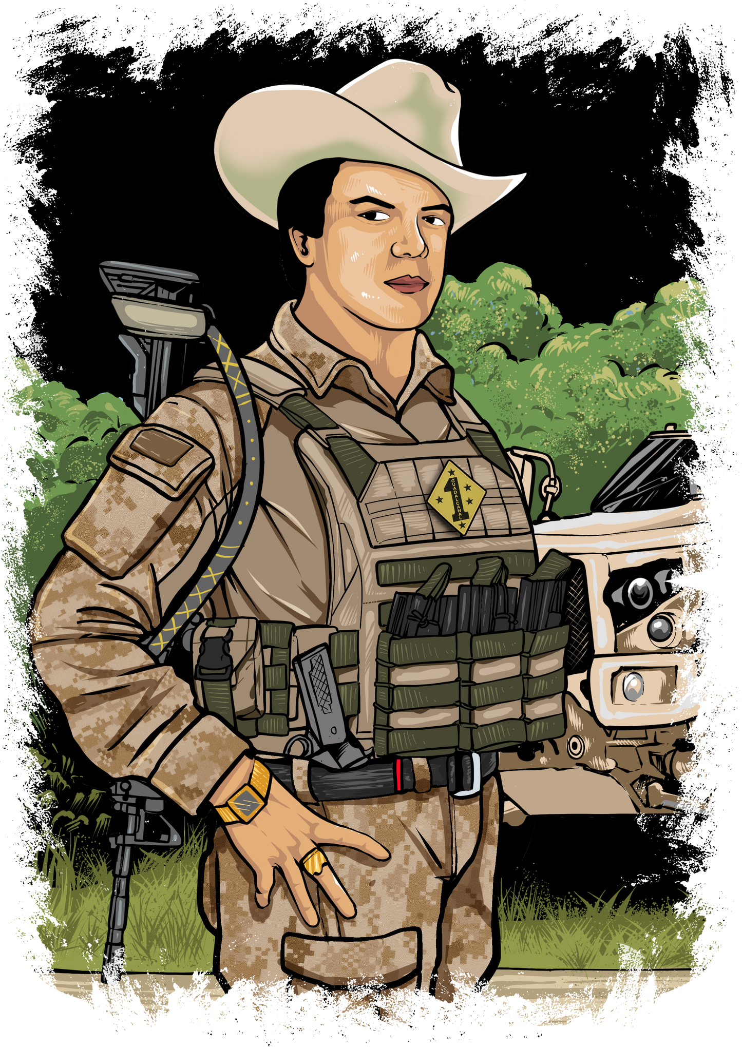 El Pelavacas Operator T Shirt by La Linea MEXUSMAR