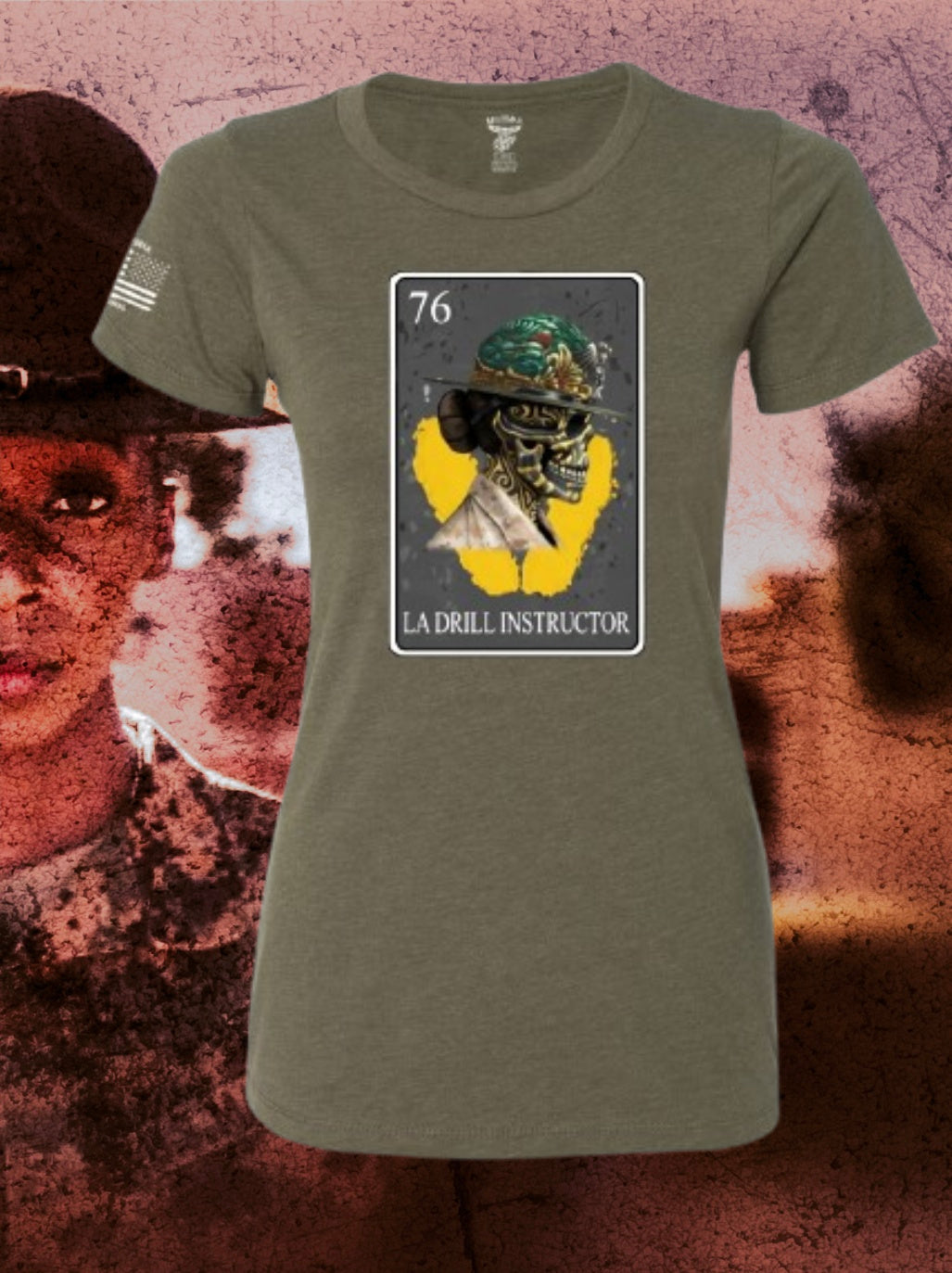 La Drill Instructor Lotería T Shirt by La Linea MEXUSMAR