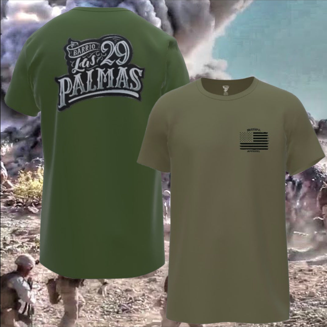 Barrio Las 29 Palmas T-Shirt by La Linea MEXUSMAR