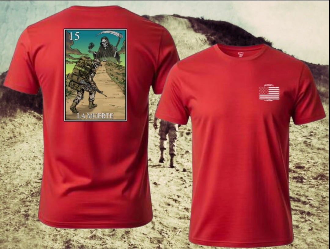 La Muerte Lotería T Shirt by La Linea MEXUSMAR