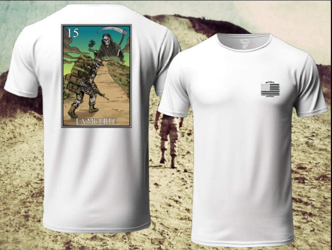 La Muerte Lotería T Shirt by La Linea MEXUSMAR