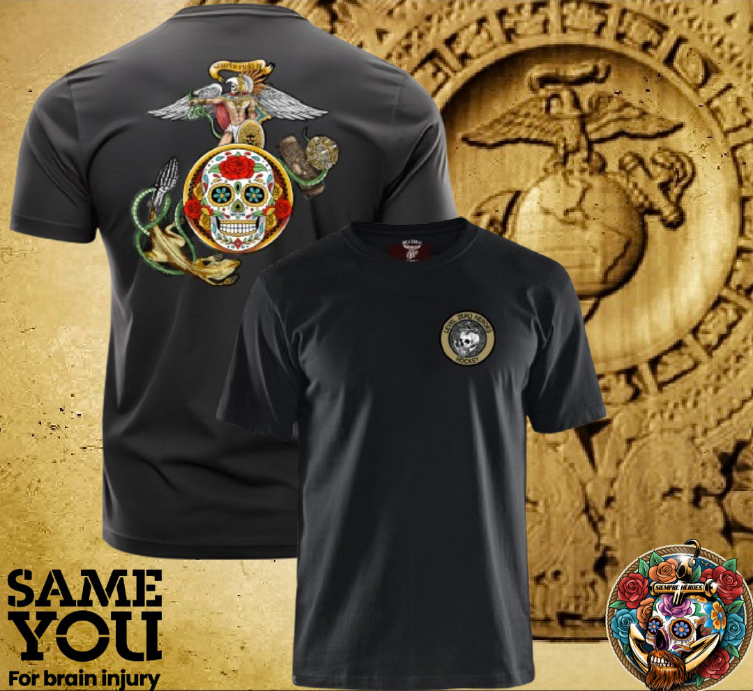 Azteca EGA T-Shirt by Level Zero Heroes Hockey