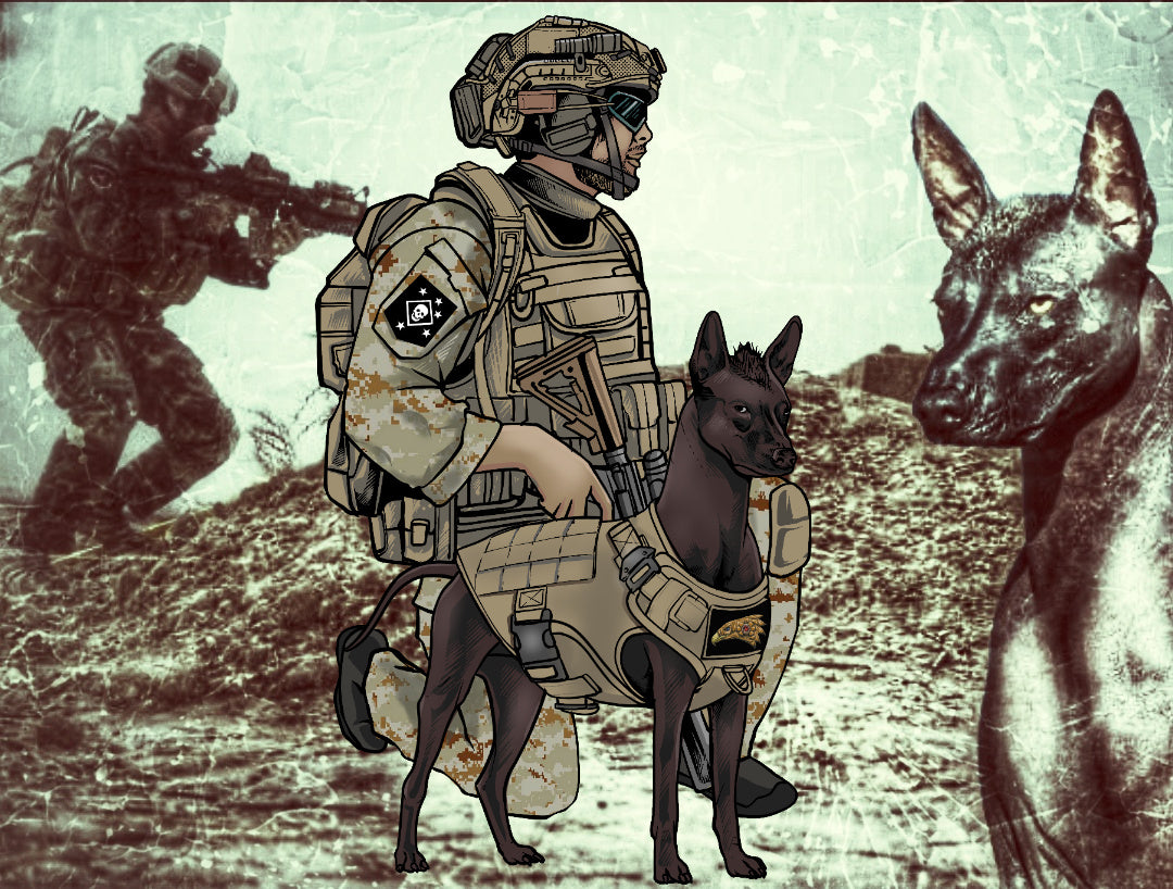 El K-9 Xolotl T Shirt by La Linea MEXUSMAR