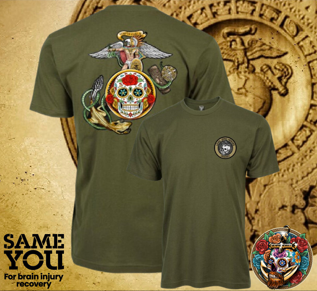 Azteca EGA T-Shirt by Level Zero Heroes Hockey