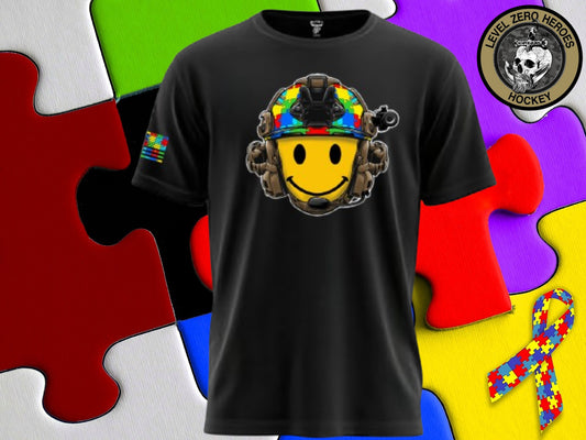 The Autism Tactical T Shirt by LZH Hockey