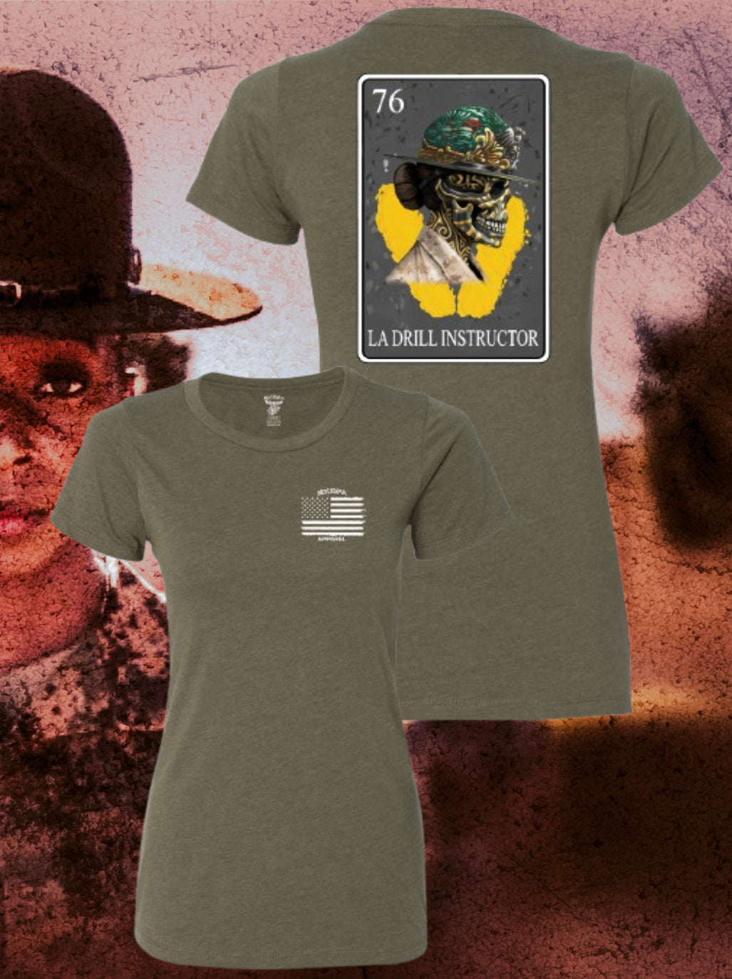 La Drill Instructor Lotería T Shirt by La Linea MEXUSMAR