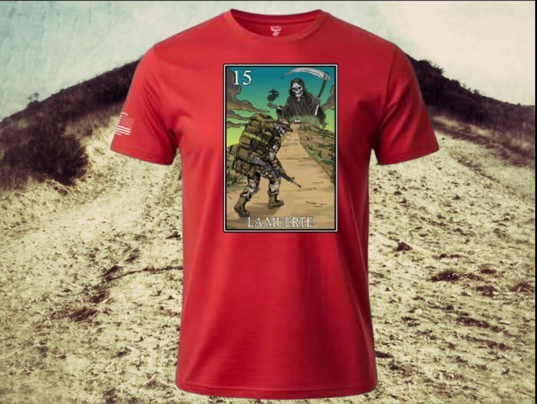 La Muerte Lotería T Shirt by La Linea MEXUSMAR